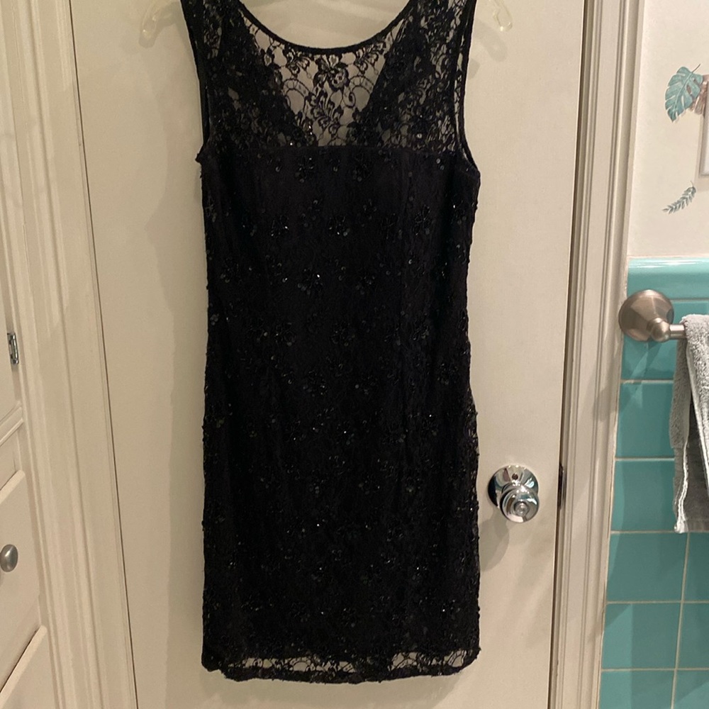 Black cocktail dress